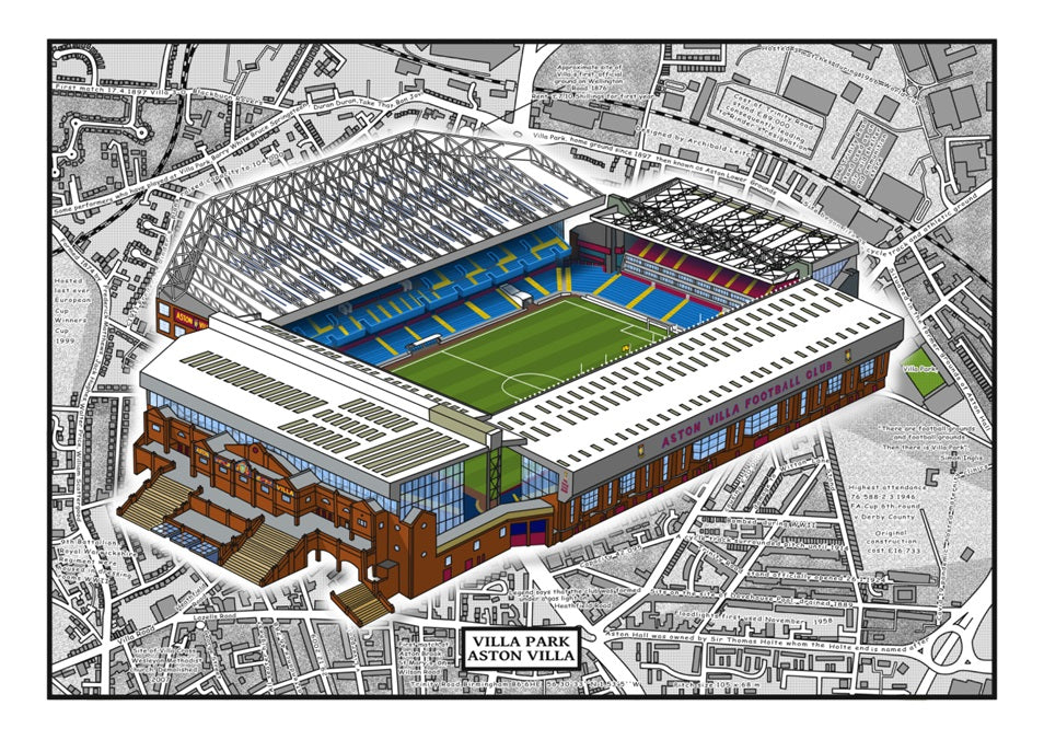 Aston Villa Villa Park Stadium History Football Cartoon Histories Aston Villa Villa Park Stadium History Football Cartoon Histories