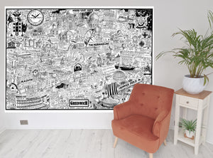 Greenwich wallpaper print