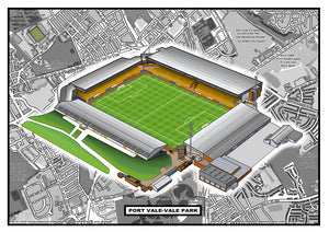 Port Vale- Vale Park. Stadium history