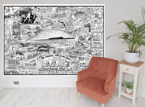 Southend Pier wallpaper print