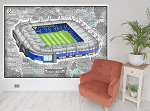 Leicester City, King Power Stadium wallpaper print