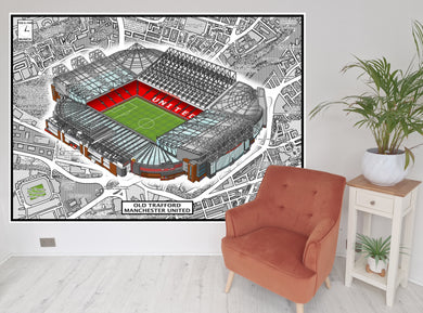 Manchester United, Old Trafford wallpaper print