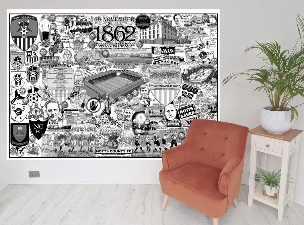 Notts County wallpaper print