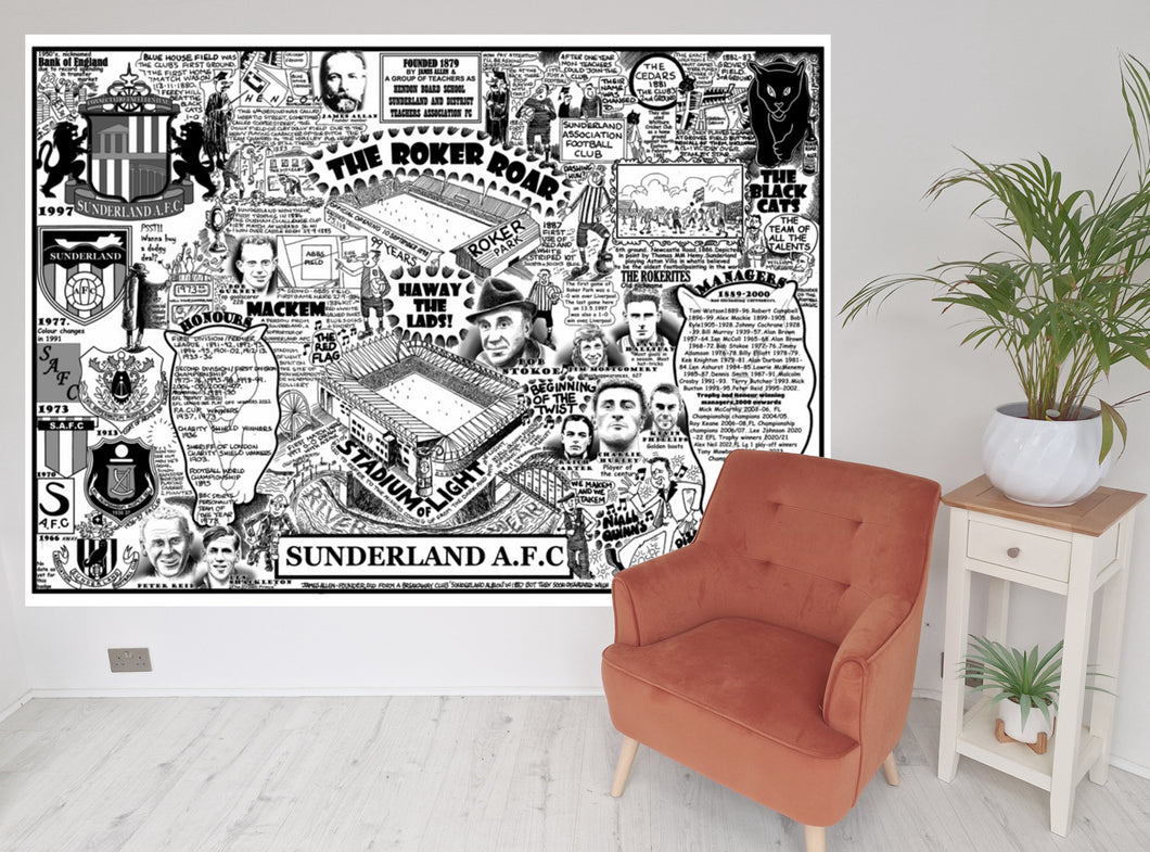 Sunderland AFC wallpaper print