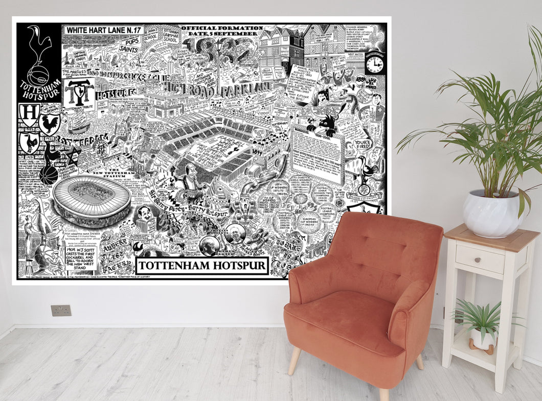 Tottenham Hotspur wallpaper print