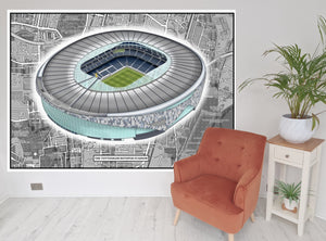 Tottenham Hotspur Stadium, wallpaper print