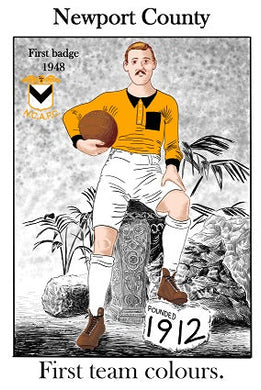 Newport County greeting card