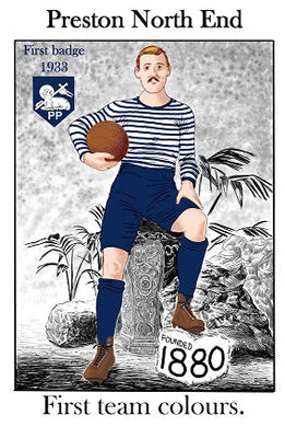 Preston North End greeting card