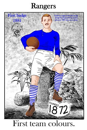Rangers greeting card – Football Cartoon Histories