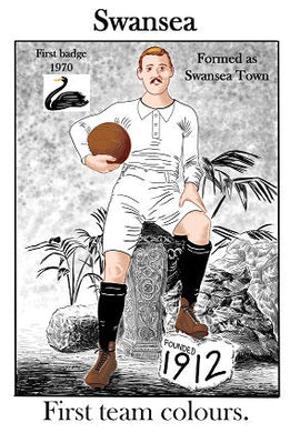 Swansea City greeting card