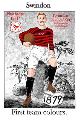 Swindon Town greeting card